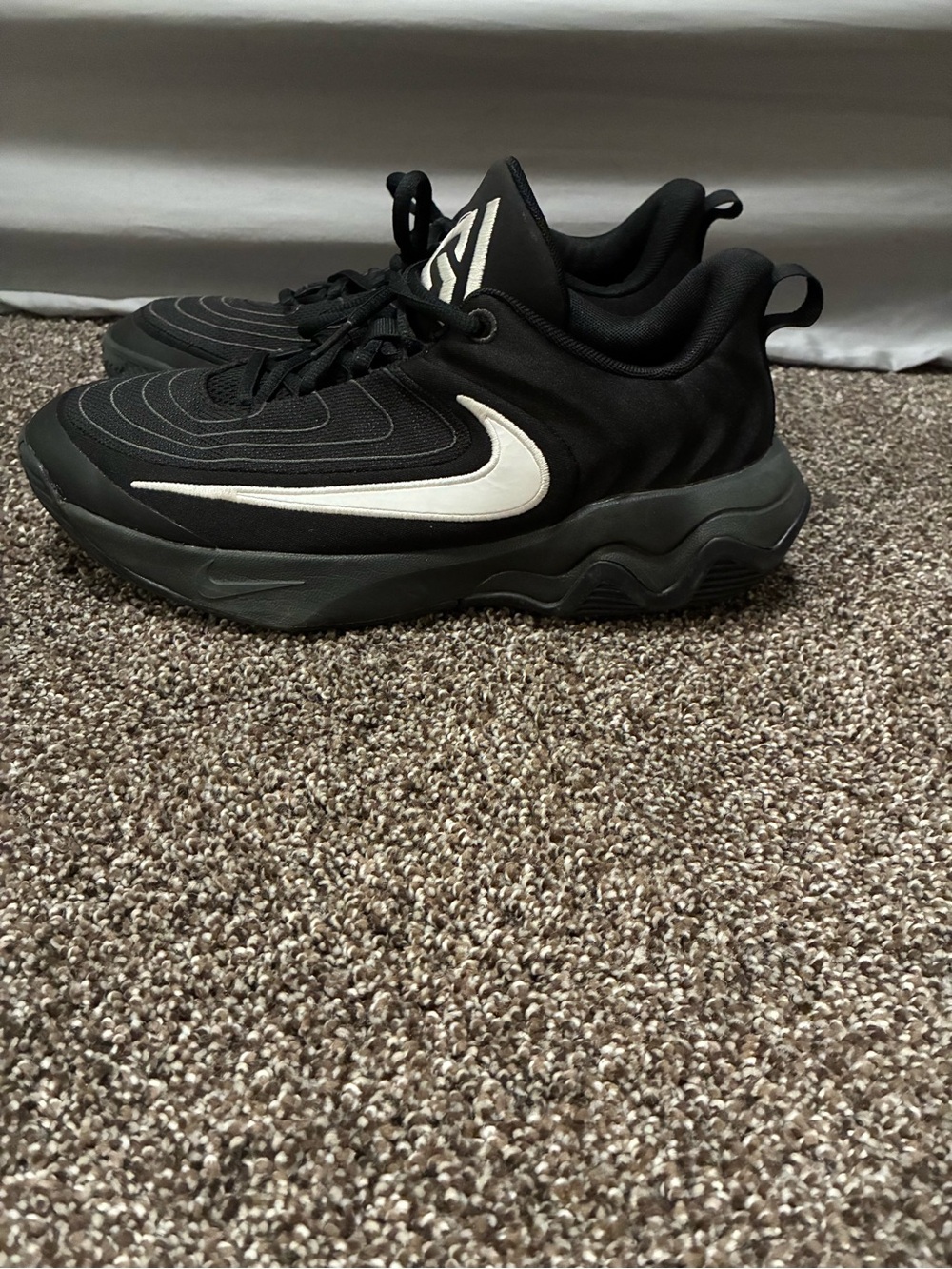 Nike Black Sneakers with White Swoosh